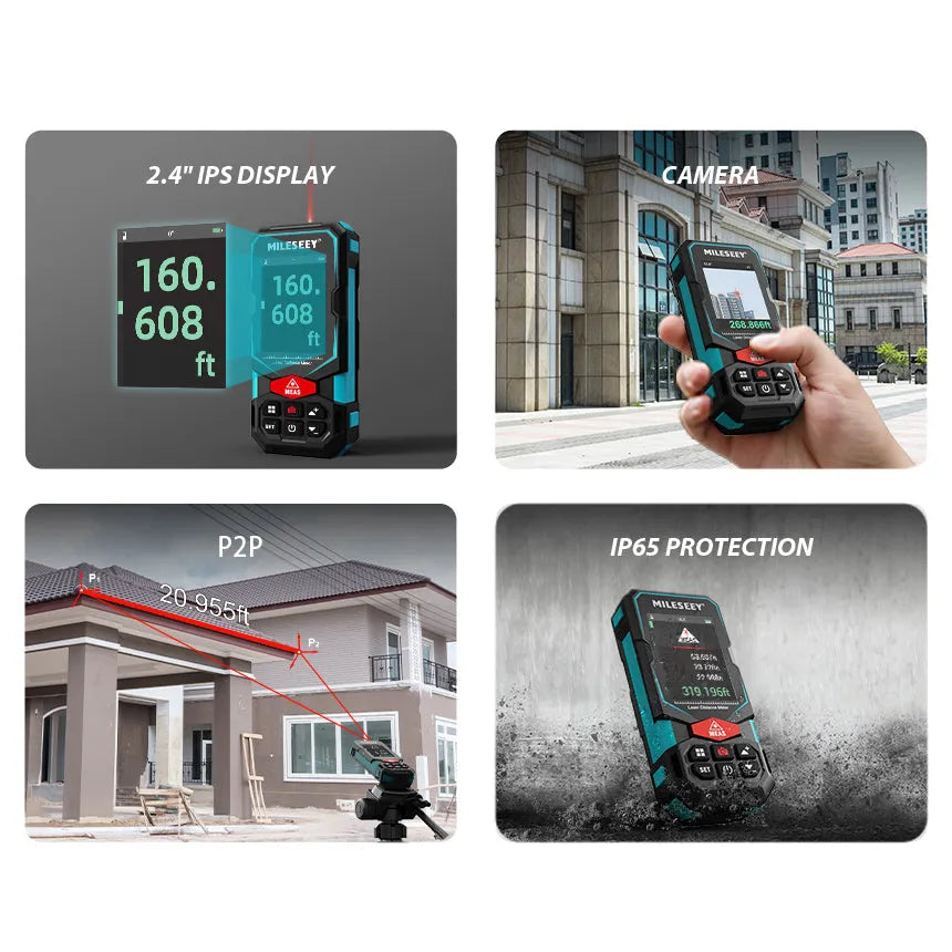 S7 330ft Outdoor Laser Measure with Camera