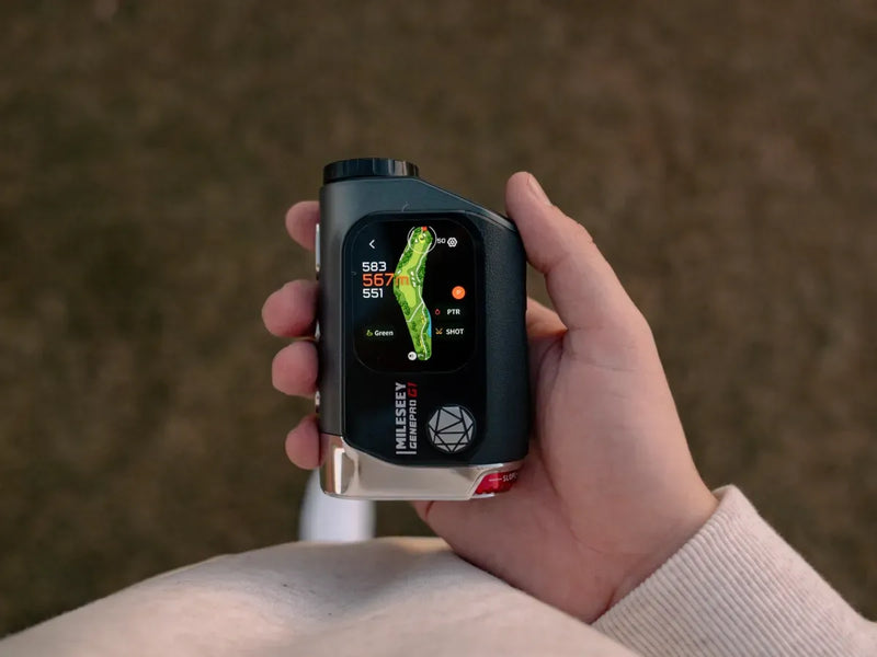 Mileseey GenePro G1 golf rangefinder showcasing compact design and advanced AI‑powered distance accuracy.