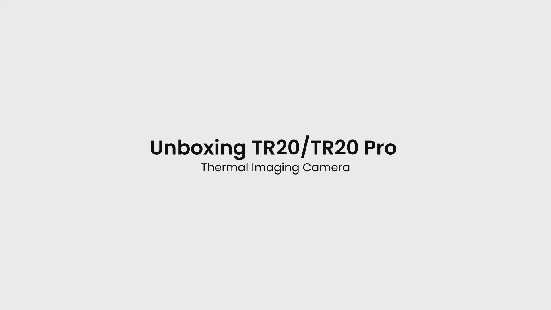 TR20 Pro Dual Camera Thermal Imaging Camera with Video Recording