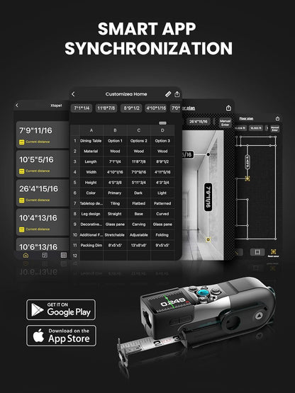 XTAPE1 Digital Tape Measure with Laser